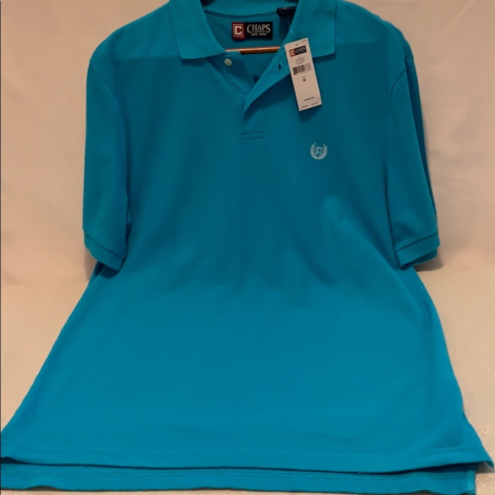 NWT Chaps Island Blue Polo shirt